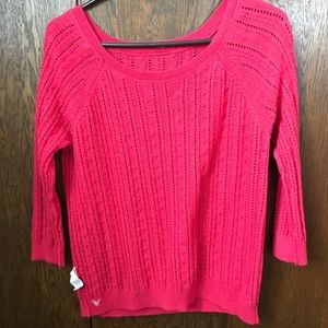 American eagle casual red sweater